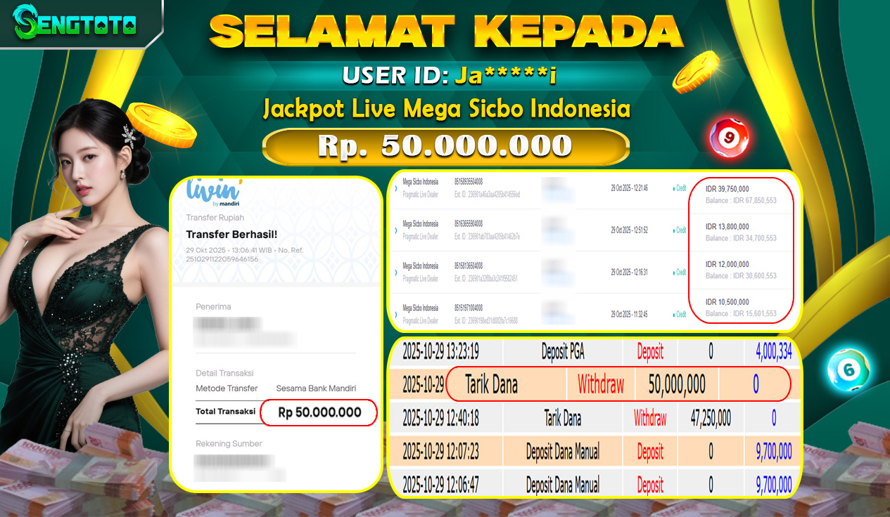BUKTI PEMBAYARAN SLOT LIVE MEGA SICBO INDONESIA