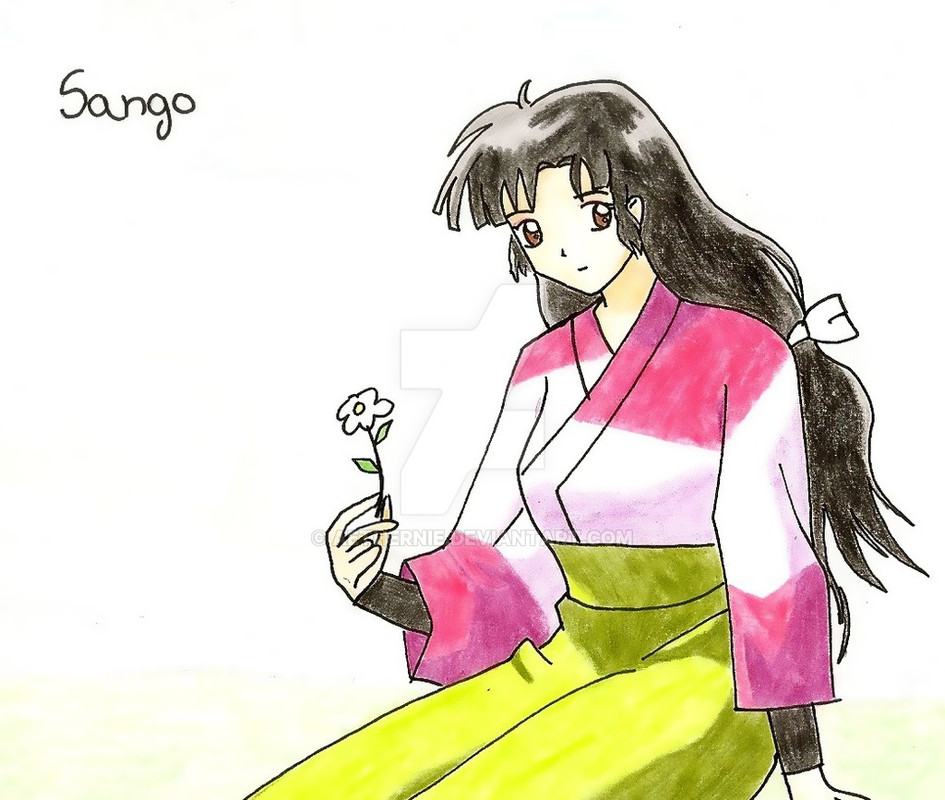 Hình vẽ Kikyou, Kagome, Sango bộ Inuyasha - Page 13 Sango_by_aethernie-d6zi2ze