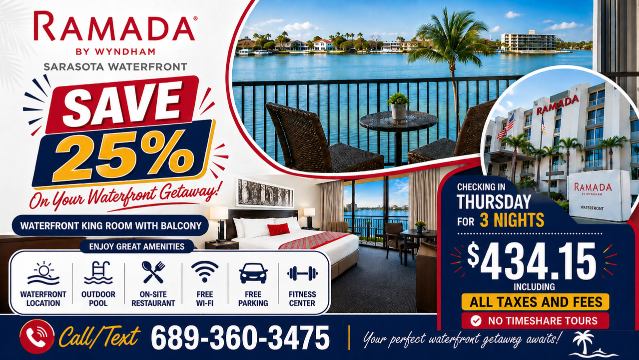 Ramada Sarasota Waterfront travel deal
