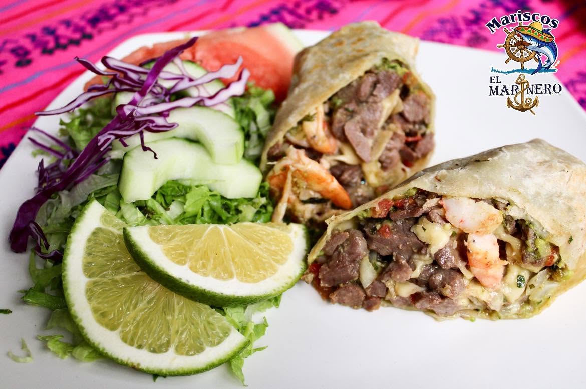 Burrito Mar y Tierra