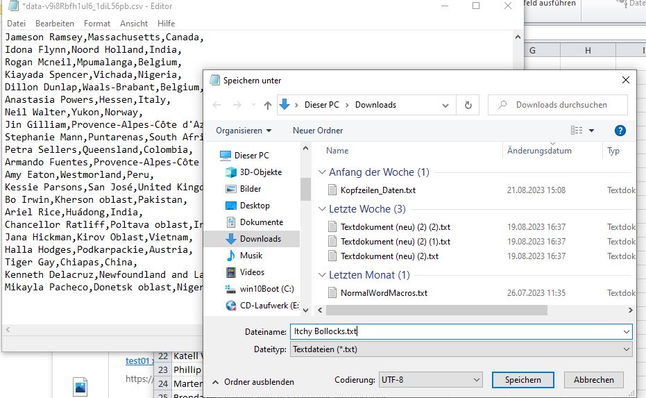 Save As  Itchy Bollox txt