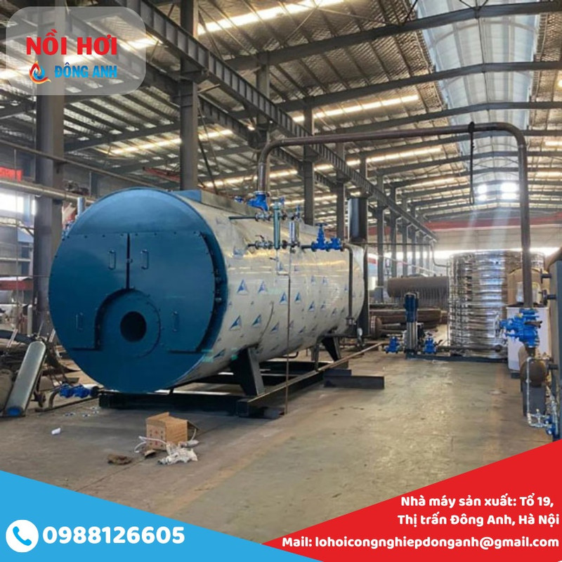 lò hơi đốt dầu 5 tấn