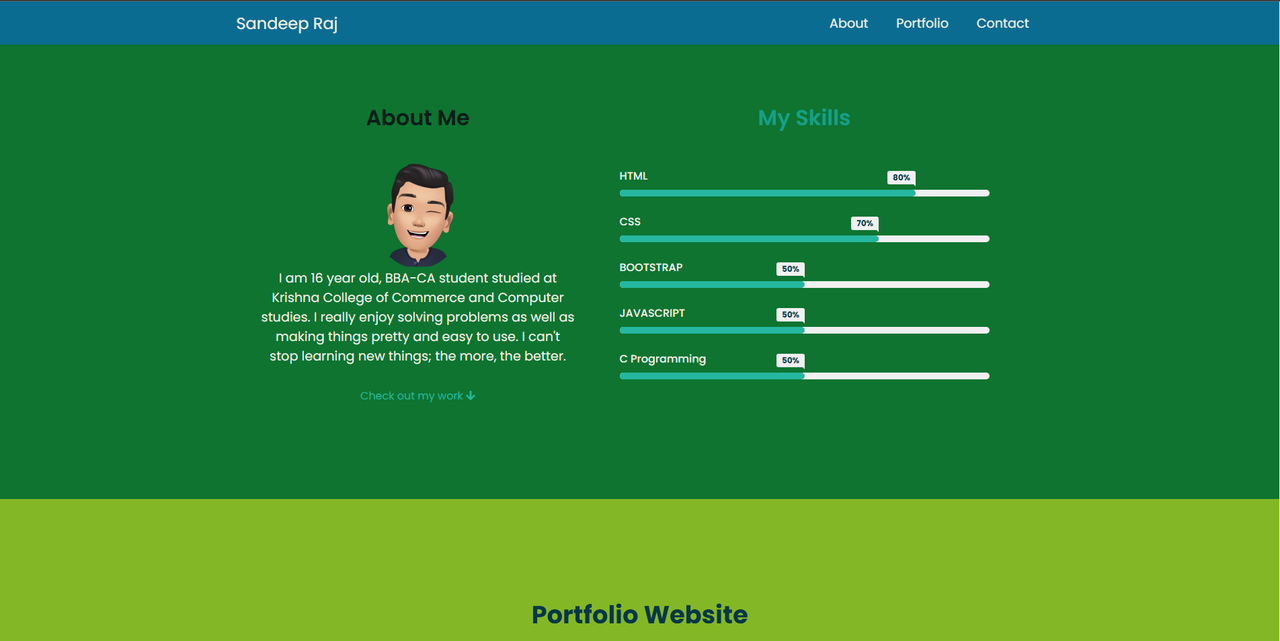 Responsive Portfolio Website Using Html And Css 