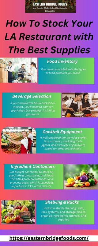 How To Stock Your LA Restaurant with The Best Supplies