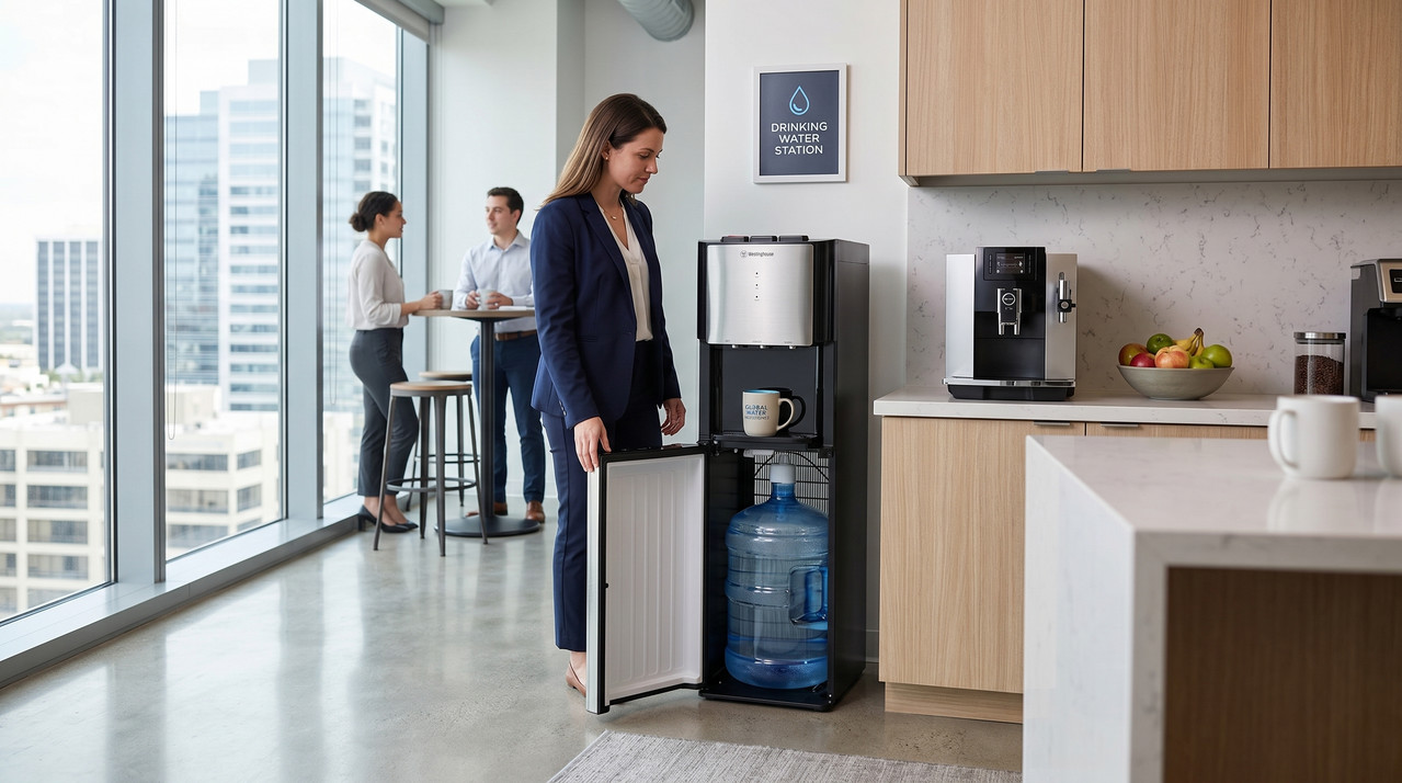 Dispensador de agua Westinghouse diseño botellón oculto