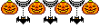 pumpkin and bat divider