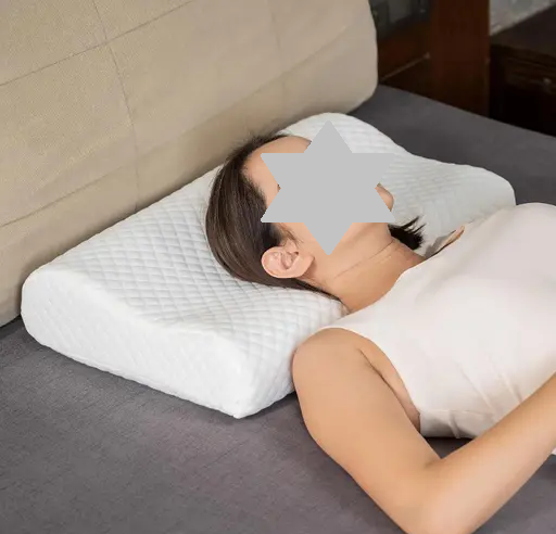 Memory Foam Cervical Pillow for Sleeping - Orthopedic Contoured Neck Pillow for Neck and Shoulder Pain (Standard - 21 x 13 Inch, White Bamboo Cover, Pack of 1) Color 1 (R804)