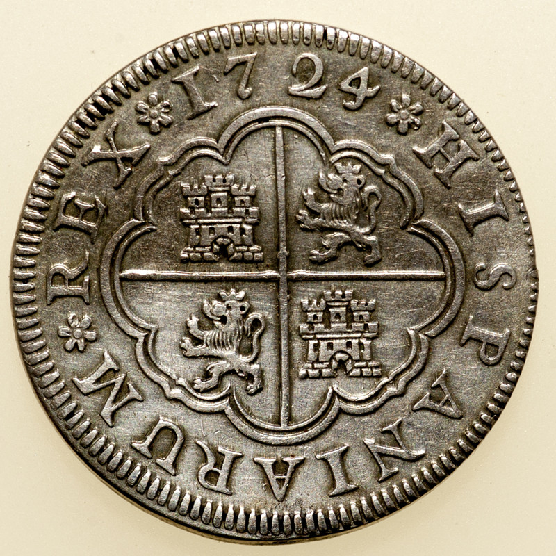 2 reales Luis I. Segovia. 1724. PAS6054