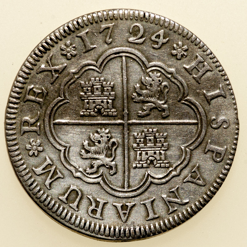 2 reales Luis I. Segovia. 1724. PAS6054