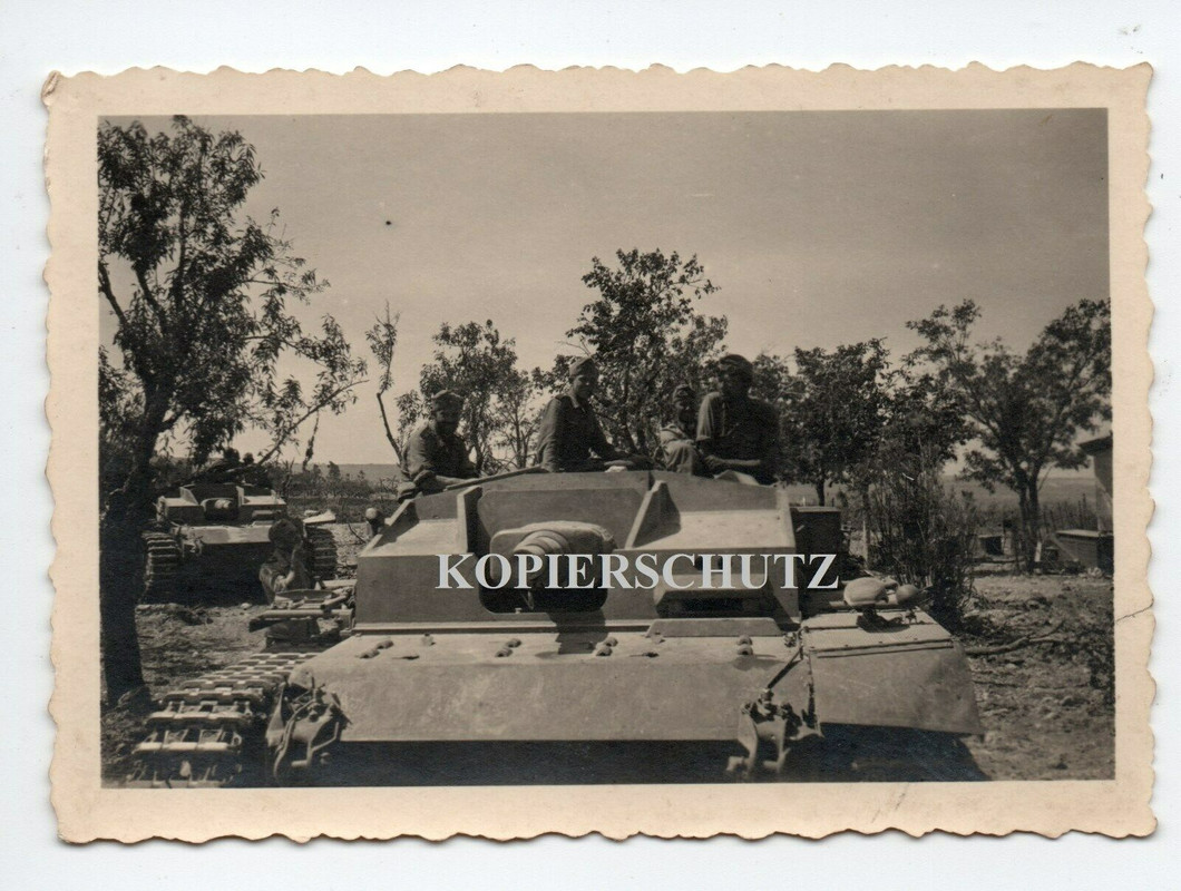 Russland SDkfz Panzer Tank Sturmgeschütz Panzer Soldat Stellung