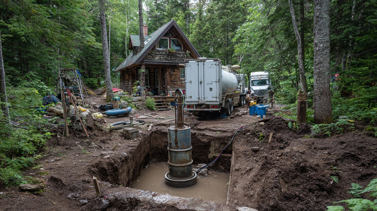 откачка канализации в частном доме