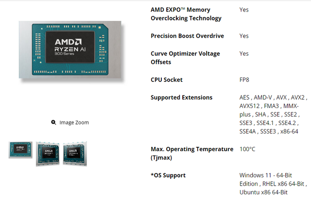 AMD Ryzen AI 9 HX 370-CPU OS-Support