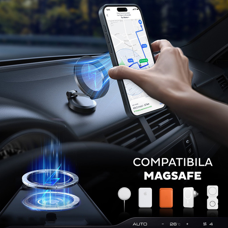 Husa pentru iPhone 17 Torras Pstand, Incarcare wireless, Suport kickstand, Calitate premium, Transparenta imgi 379 2489713