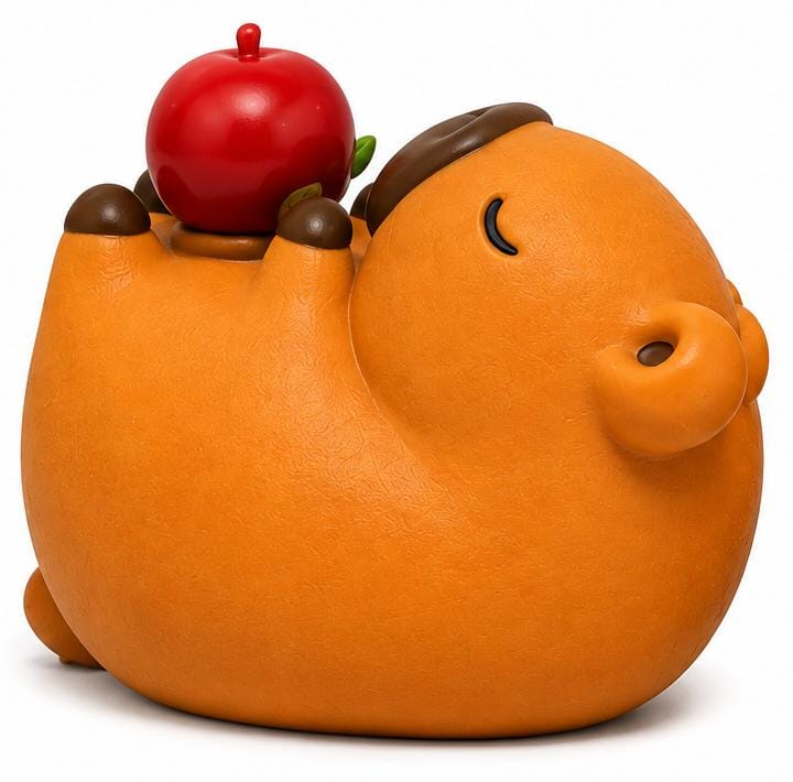 Capybara con manzana