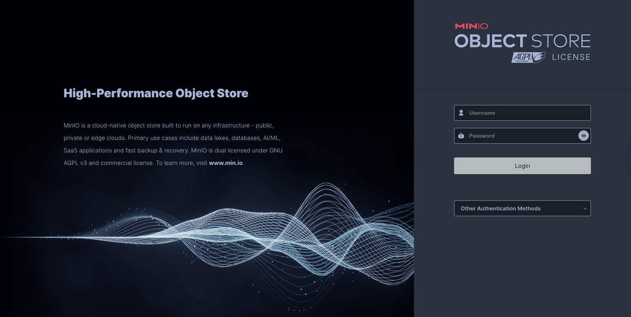 Access the MinIO Web Console Interface
