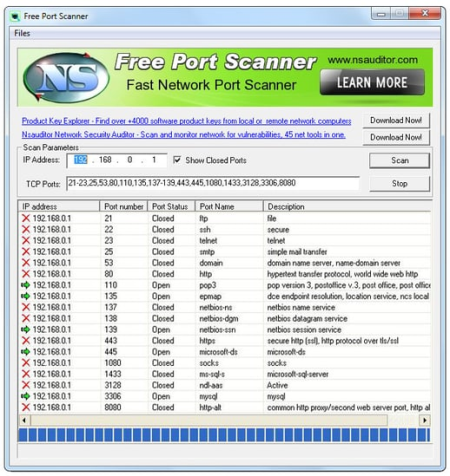 Free Port Scanner 3.6.4