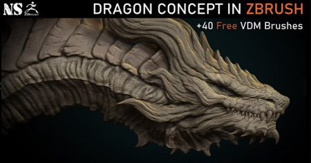 Artstation - Dragon Concept in Zbrush