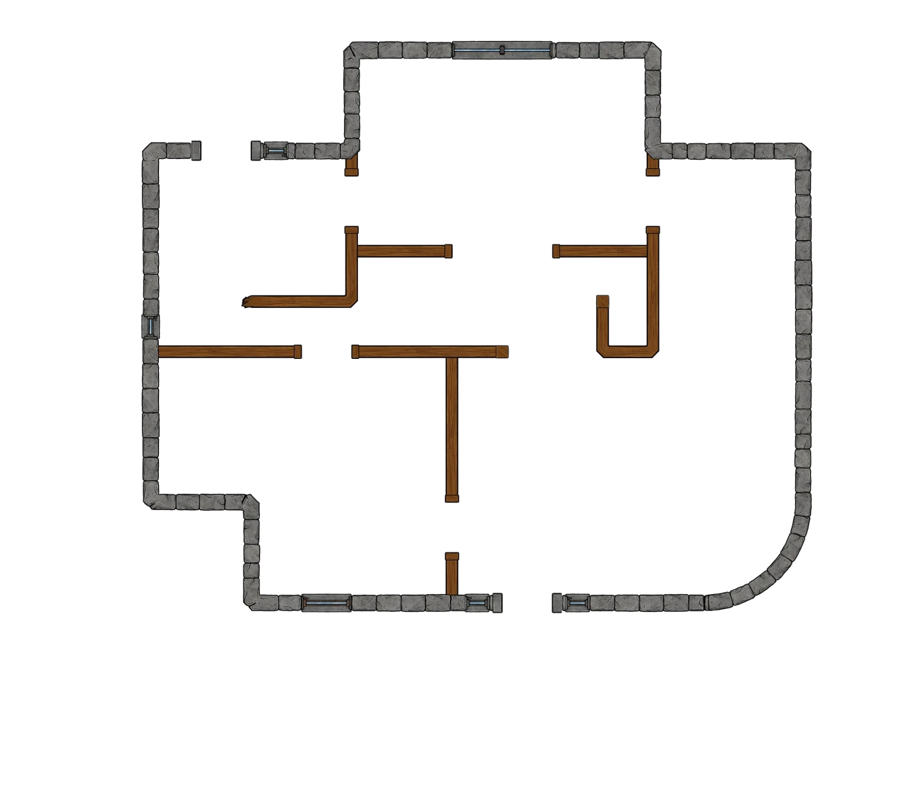 Ash House Walls 18x16 nogrid