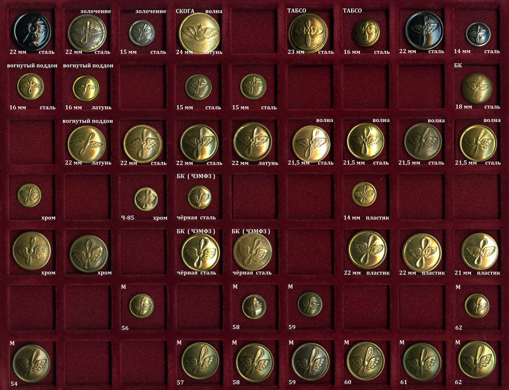 Пуговицы СССР. ГВФ 1.