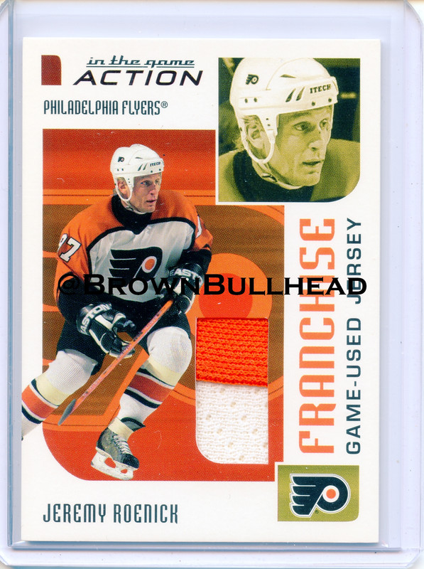2003-04 ITG Action Jerseys #M-262 [Jeremy Roenick] [Philadelphia Flyers] [Franchise] [~100] [swatch=