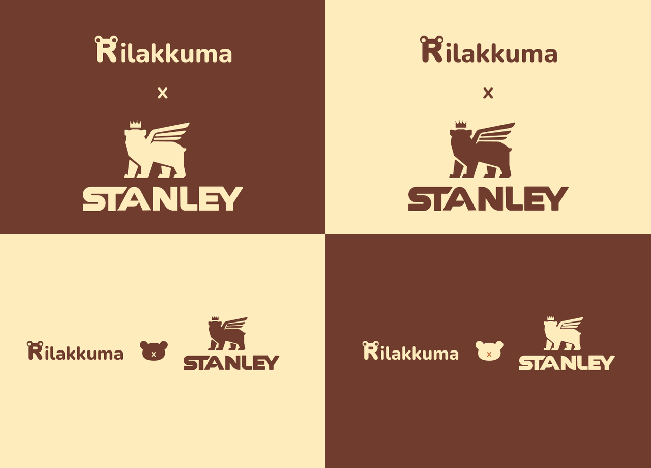 Rilakkuma x Stanley cobranded logo lockup
