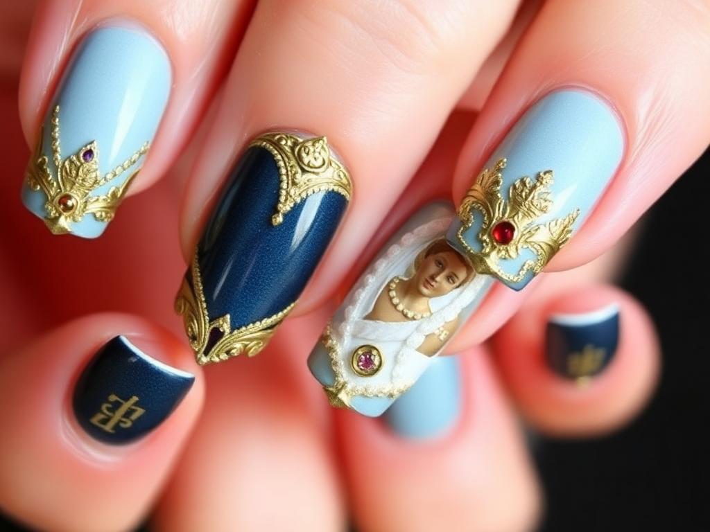 Royalty-Inspired Nail Art