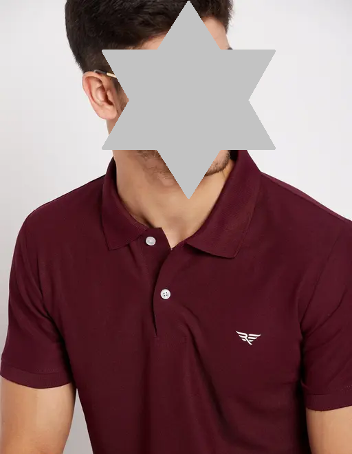 RISS Men's Cotton Half Sleeves Solid Polo T-shirt Color 5 (R306)