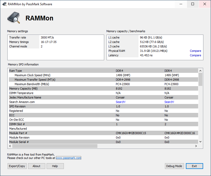 PassMark RAMMon 3.2 Build 1000 Rammon-v3
