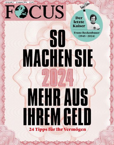 Cover: Focus Nachrichtenmagazin No 03 vom 13  Januar 2024