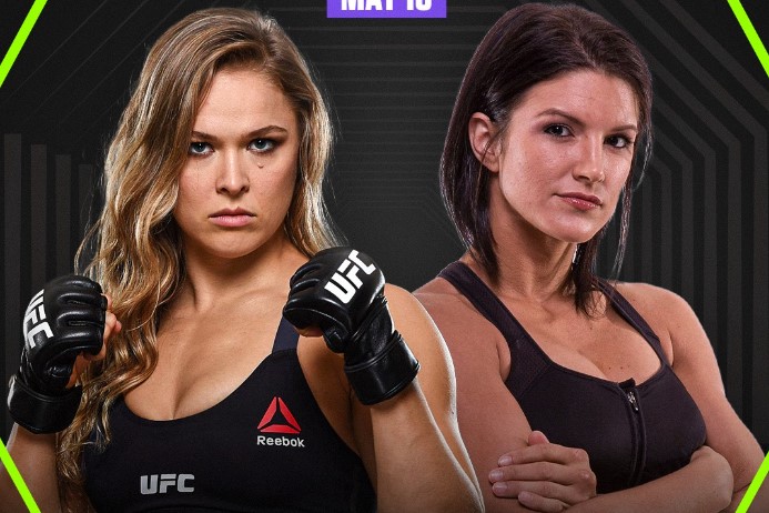 Ронда Раузи срещу Джина Карано в MMA мач на 16 май