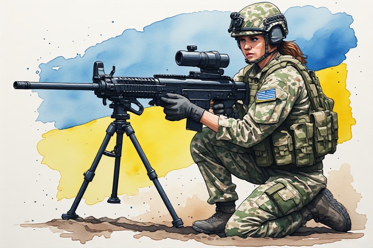 Ukrainian-woman-soldier-in-att