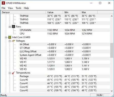 CPUID HWMonitor Free 1.47