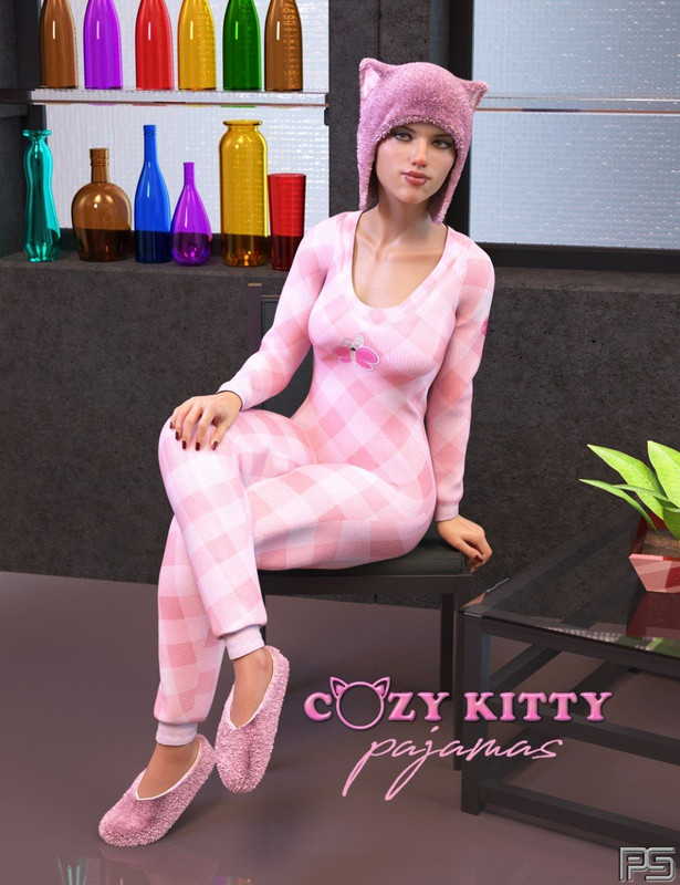 dForce Cozy Kitty PJ for Genesis 8 Female dForce Cozy Kitty PJ for Genesis 8 Female