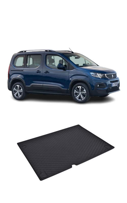 Tavita auto PEUGEOT Rifter 5 locuri 2019- prezent, protectie portbagaj, Cri-Flo, din cauciuc 100%, compatibil cu autoturismul PEUGEOT Rifter 5