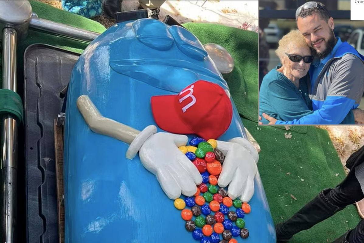 ¡Dulce despedida! Abuelita pide ser sepultada en ataúd con forma de M&M's