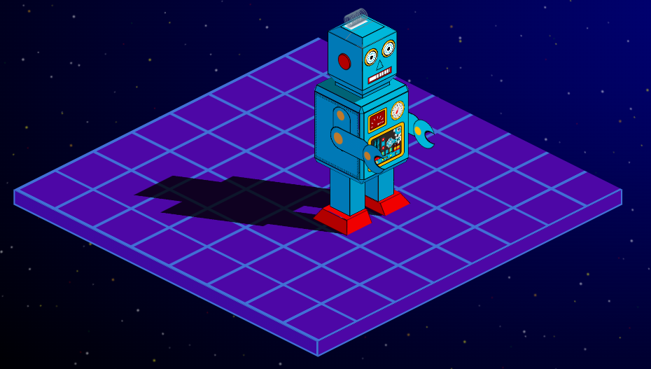 3D CSS Robot model and animation