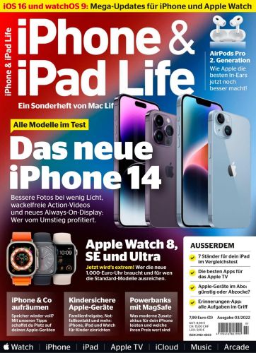 Cover: Mac Life Sonderheft iPhone und iPad Life Magazin No 03 2022