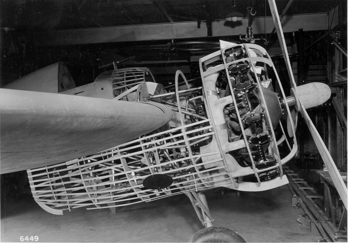 grum 1237 XF5F-1 Skyrocket, mockup, right nacelle, 1939