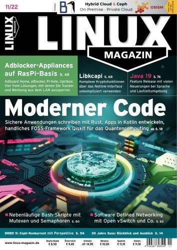 Cover: Linux Magazin November No 11 2022