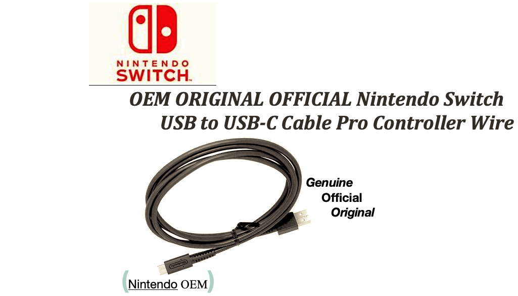 OEM ORIGINAL OFFICIAL Nintendo🎮Switch USB to USB-C Cable Pro