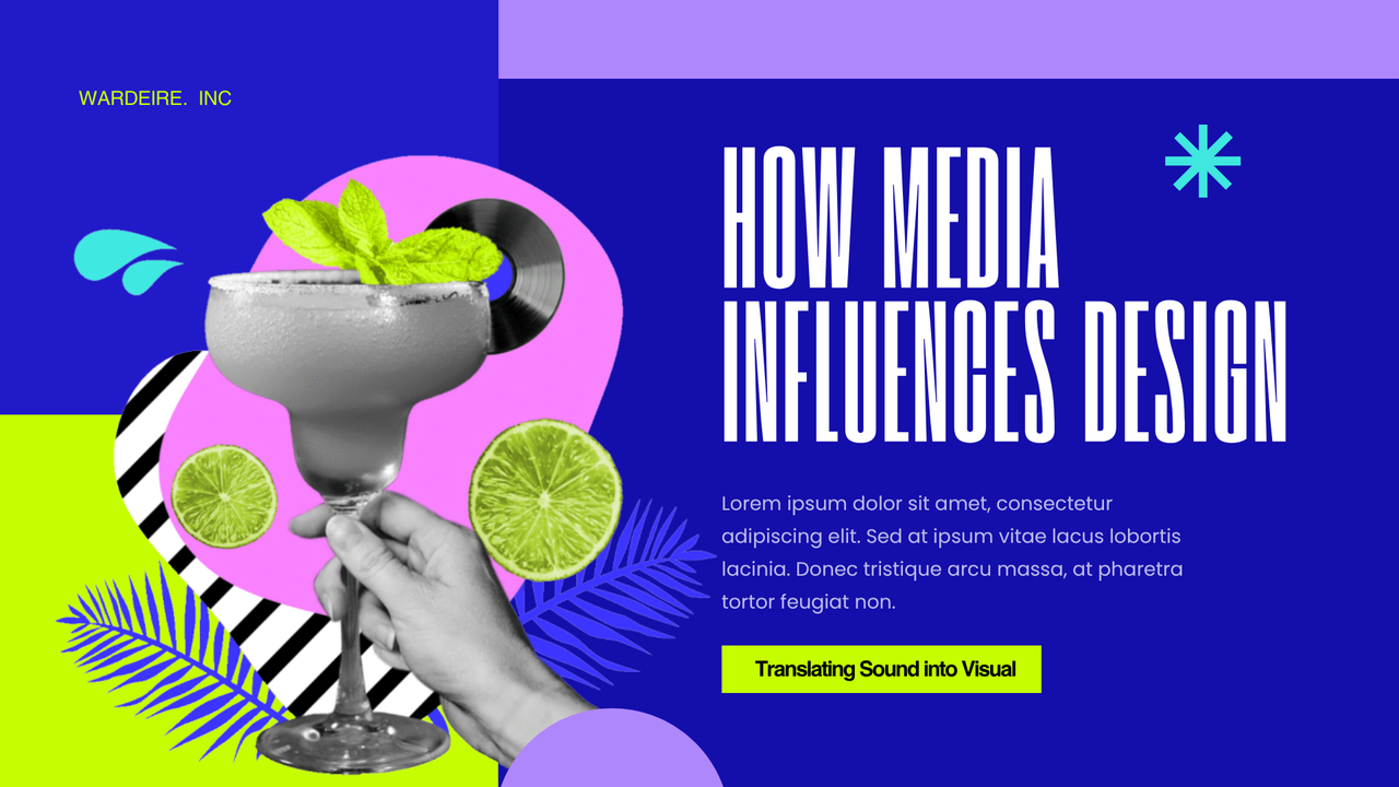 Blue Animated Collage Pop Art Creative Presentation