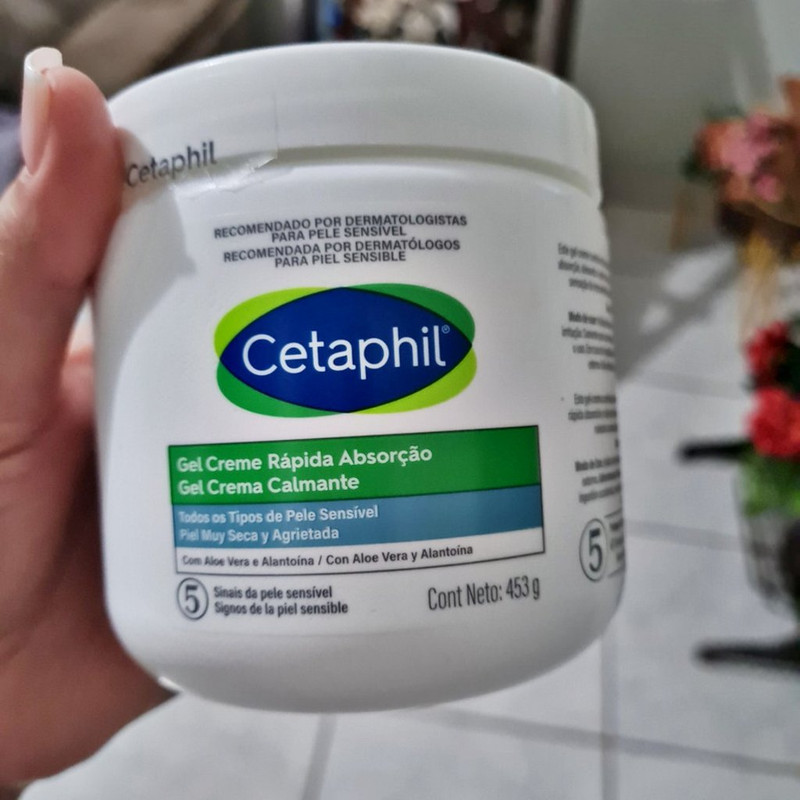 Gel Creme Rápida Absorção Com Aloe Vera Cetaphil 453g