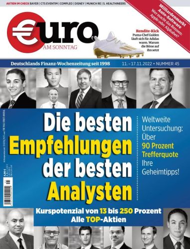 Cover: Euro am Sonntag Finanzmagazin No 45 vom 11  November 2022