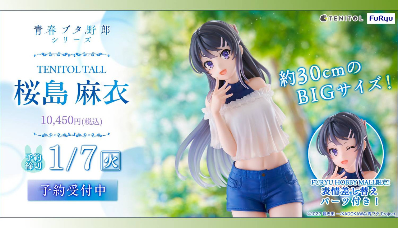 達人專欄] 【模型開箱】FuRyu：TENITOL TALL-櫻島麻衣- isu9905005a的 