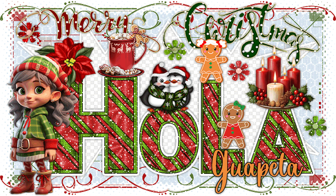 Hola Christmas Cookie guapeta