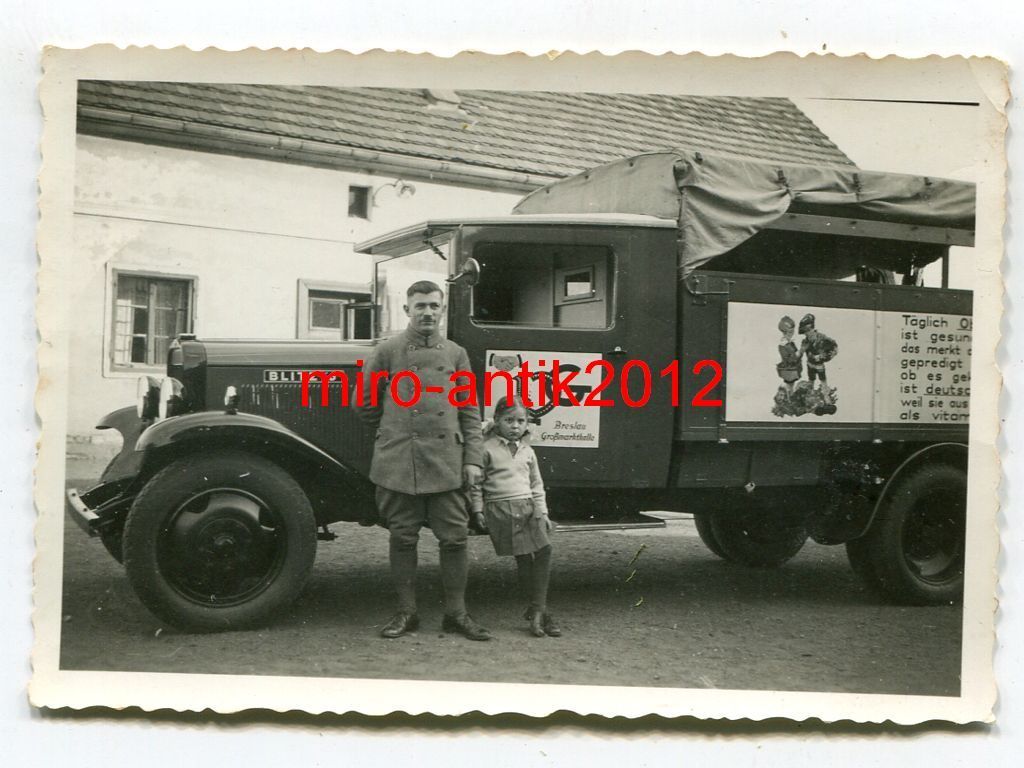 Foto, LKW, Opel Blitz  Lieferwagen, Großmarkthal