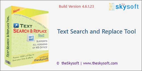 Text Search and Replace Tool 4.6.1.23