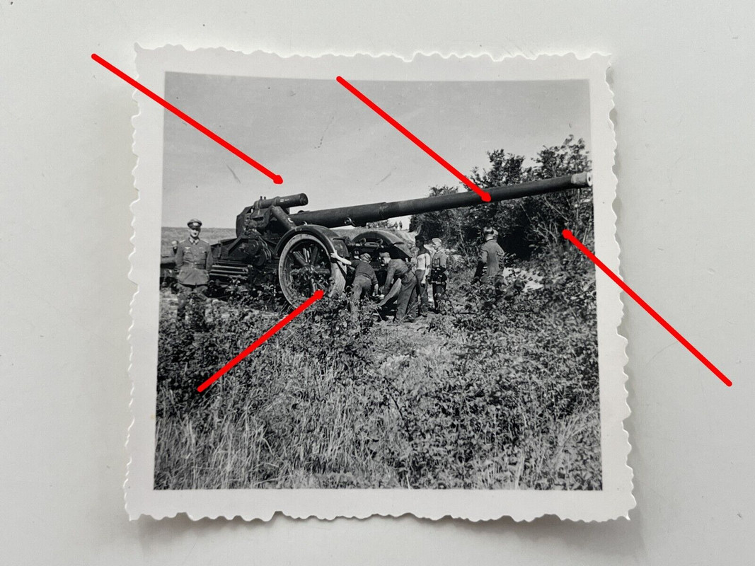 Foto Russland, 21cm Mörser 18 der 78. ID, schweres Artillerie Geschütz Nr.1
