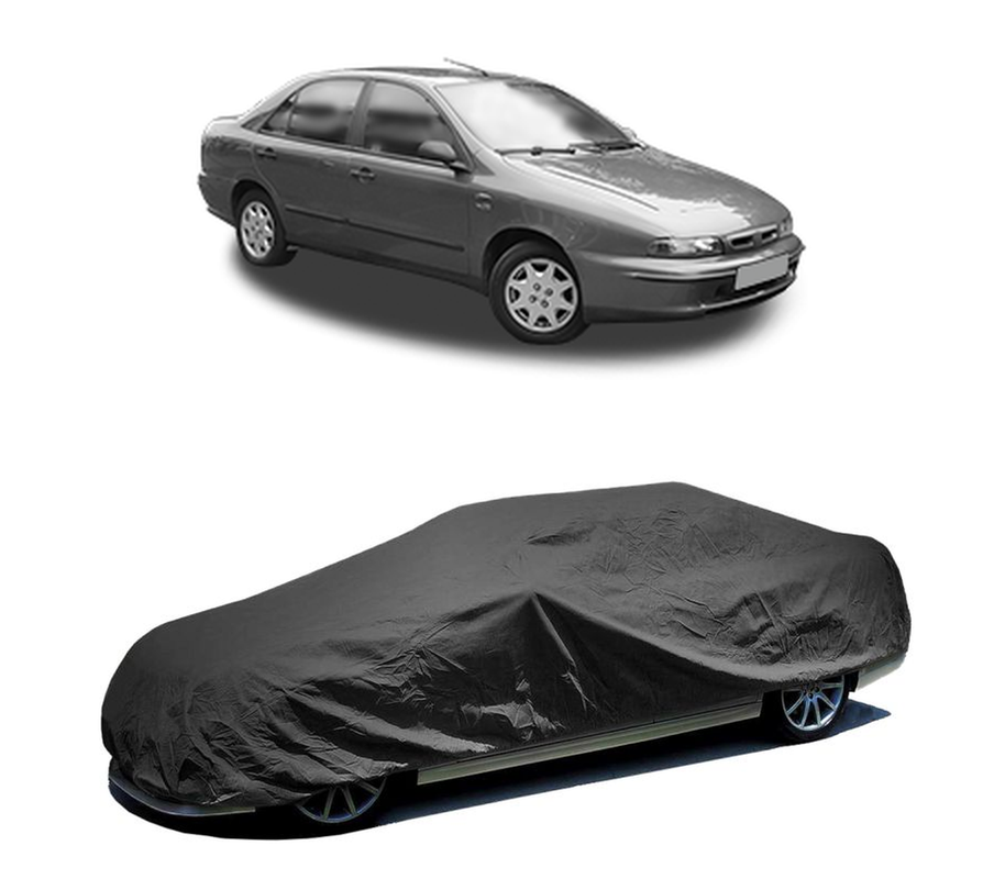 Husa tip prelata auto pentru FIAT MAREA (185_) 1996 - 2002,culoare negru, material textil impermeabil, rezistanta la intemperii praf UV, CARPASSION Husa Protectie