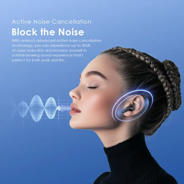 Advanced Active Noise Cancellation Up to 30dB Immersive Isolation
